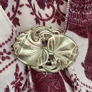 Vintage Brooch Silver/ Rose Toned